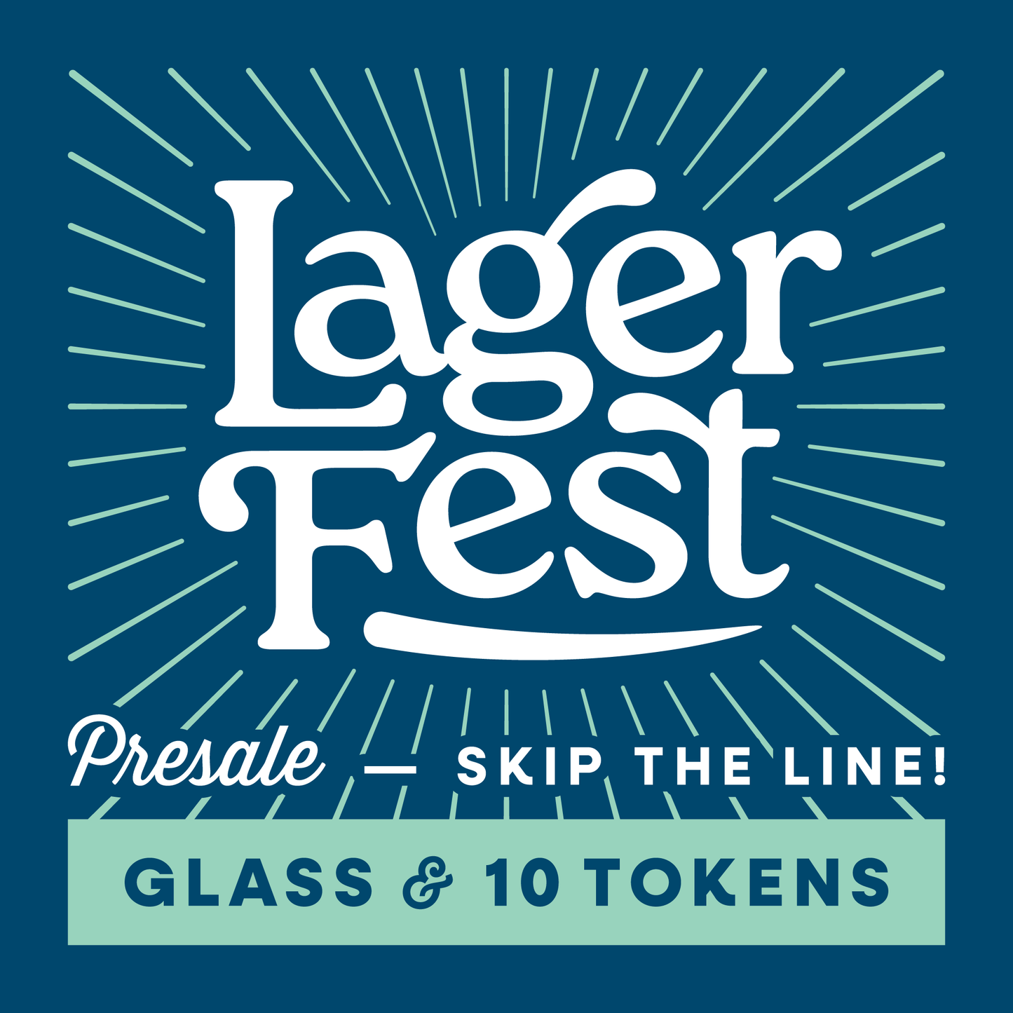 LAGER FEST - Glass & 10 Tokens Presale ticket