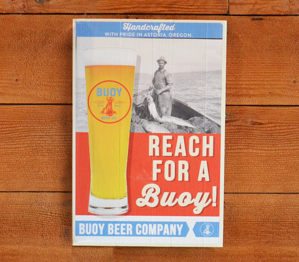 Buoy Lager Wood Sign